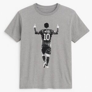 Messi Heather Gray Short Sleeve T-Shirt